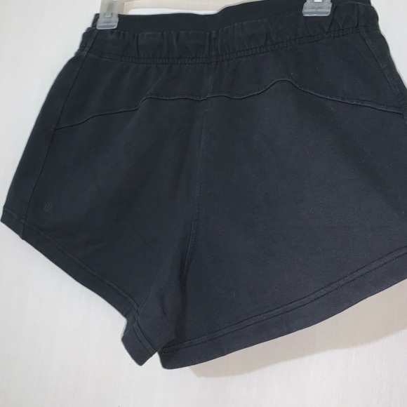 Lululemon Inner Glow Short 3” Terry Athletic Shorts Black Size 6 (Like New) - Picture 8 of 13